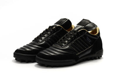 Men's Adidas Copa Mundial Team Astro TF Artificial Turf Low-Tops Football Shoes - Black/White