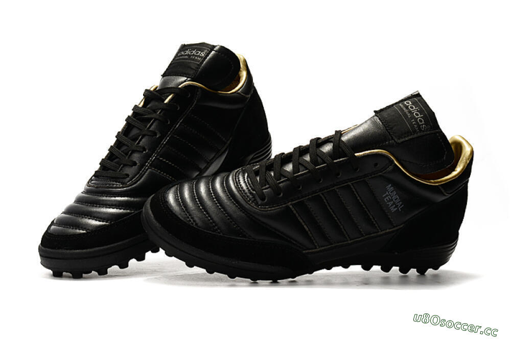 Men's Adidas Copa Mundial Team Astro TF Artificial Turf Low-Tops Football Shoes - Black/White 6
