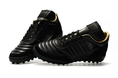Men's Adidas Copa Mundial Team Astro TF Artificial Turf Low-Tops Football Shoes - Black/White