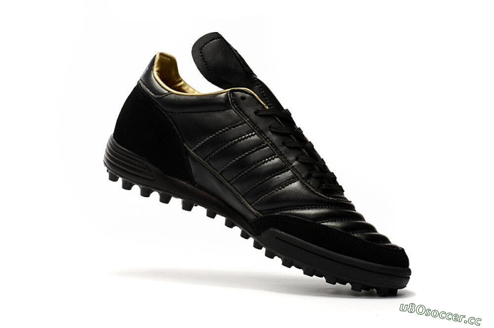 Men's Adidas Copa Mundial Team Astro TF Artificial Turf Low-Tops Football Shoes - Black/White 7