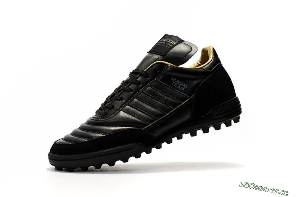 Men's Adidas Copa Mundial Team Astro TF Artificial Turf Low-Tops Football Shoes - Black/White 8