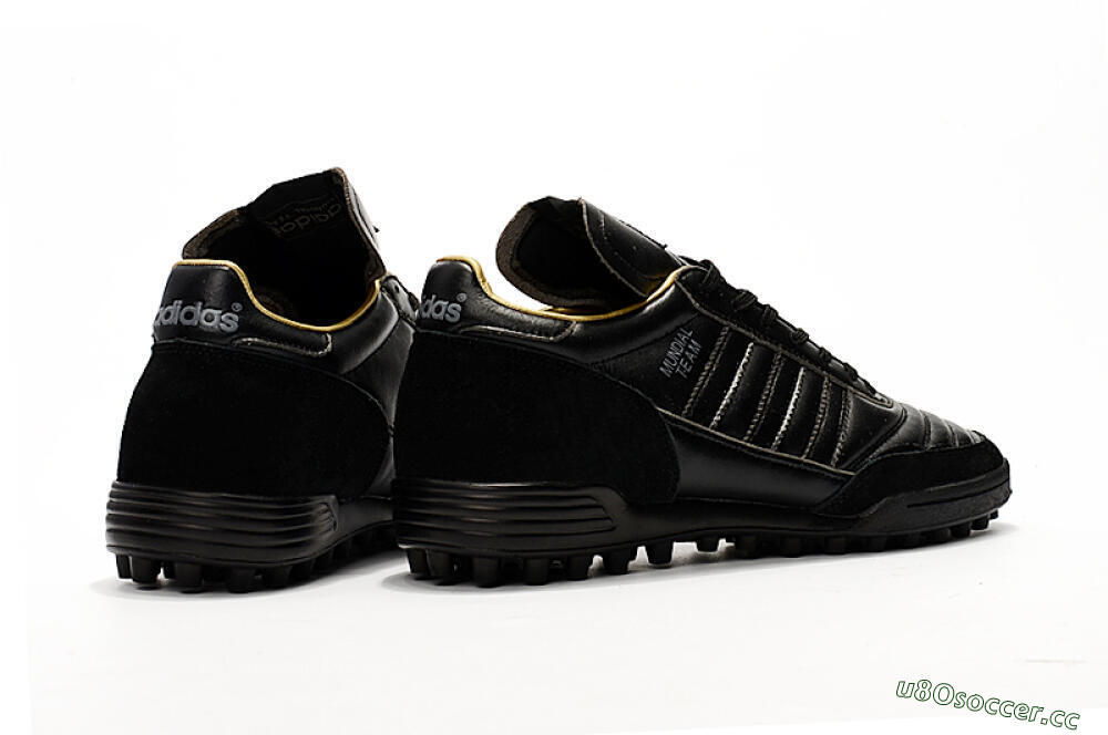 Men's Adidas Copa Mundial Team Astro TF Artificial Turf Low-Tops Football Shoes - Black/White 9
