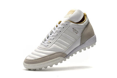 Men's Adidas Copa Mundial Team Modern Craft TF Artificial Turf Low-Tops Football Shoes - White/Gold/Grey