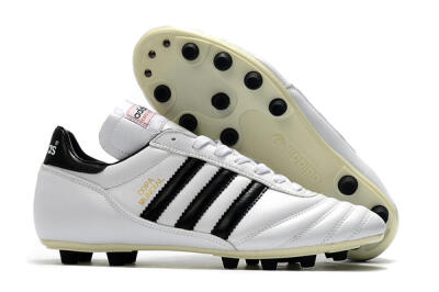 Men's Adidas Copa Mundial Made in Germany FG Firm Ground Low-Tops Football Boots - White/Black