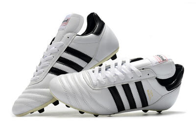 Men's Adidas Copa Mundial Made in Germany FG Firm Ground Low-Tops Football Boots - White/Black