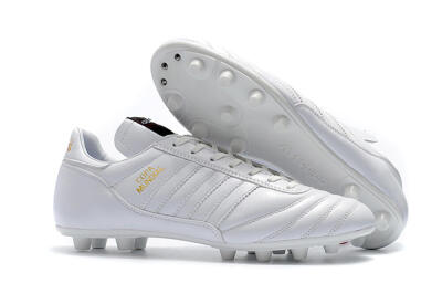 Men's Adidas Copa Mundial Made in Germany FG Firm Ground Low-Tops Football Boots - White/Gold
