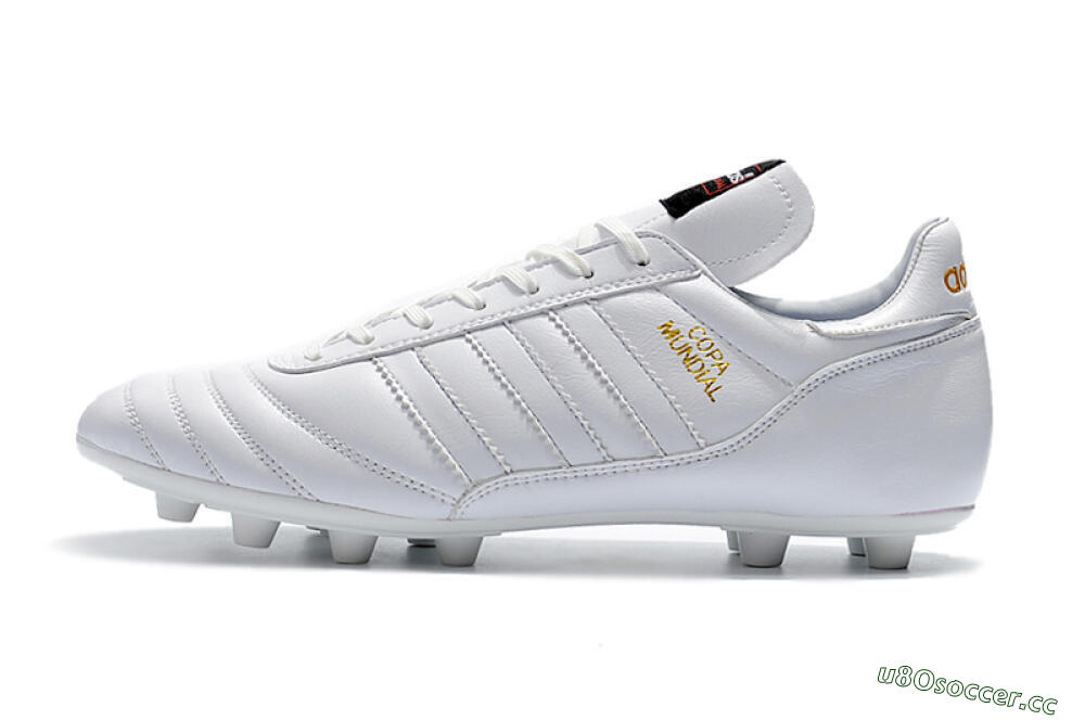 Men's Adidas Copa Mundial Made in Germany FG Firm Ground Low-Tops Football Boots - White/Gold 0