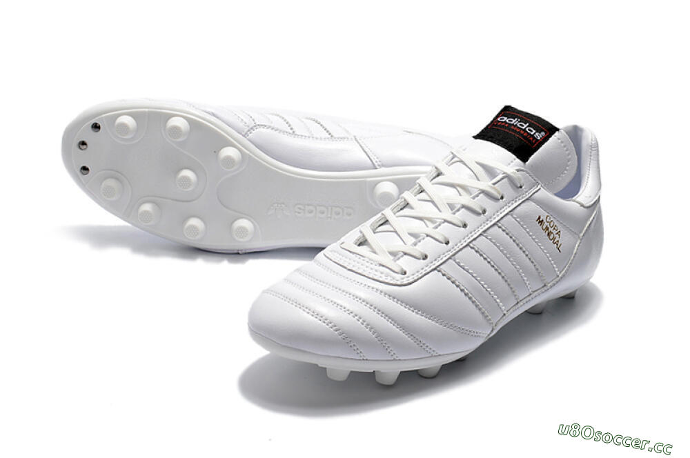 Men's Adidas Copa Mundial Made in Germany FG Firm Ground Low-Tops Football Boots - White/Gold 3