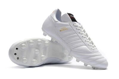 Men's Adidas Copa Mundial Made in Germany FG Firm Ground Low-Tops Football Boots - White/Gold