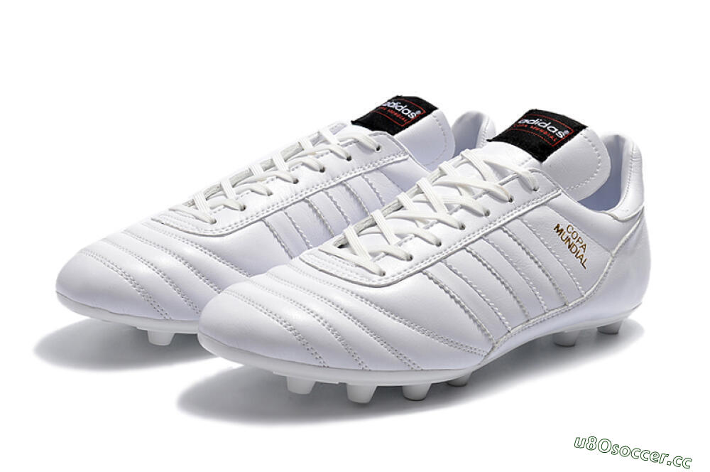 Men's Adidas Copa Mundial Made in Germany FG Firm Ground Low-Tops Football Boots - White/Gold 5