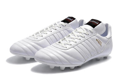 Men's Adidas Copa Mundial Made in Germany FG Firm Ground Low-Tops Football Boots - White/Gold