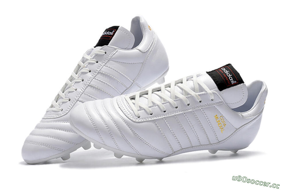 Men's Adidas Copa Mundial Made in Germany FG Firm Ground Low-Tops Football Boots - White/Gold 6