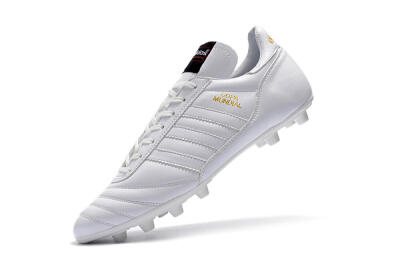 Men's Adidas Copa Mundial Made in Germany FG Firm Ground Low-Tops Football Boots - White/Gold