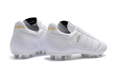 Men's Adidas Copa Mundial Made in Germany FG Firm Ground Low-Tops Football Boots - White/Gold