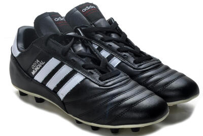 Men's Adidas Copa Mundial Made in Germany FG Firm Ground Low-Tops Football Boots - Black/White