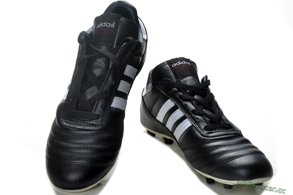 Men's Adidas Copa Mundial Made in Germany FG Firm Ground Low-Tops Football Boots - Black/White 6