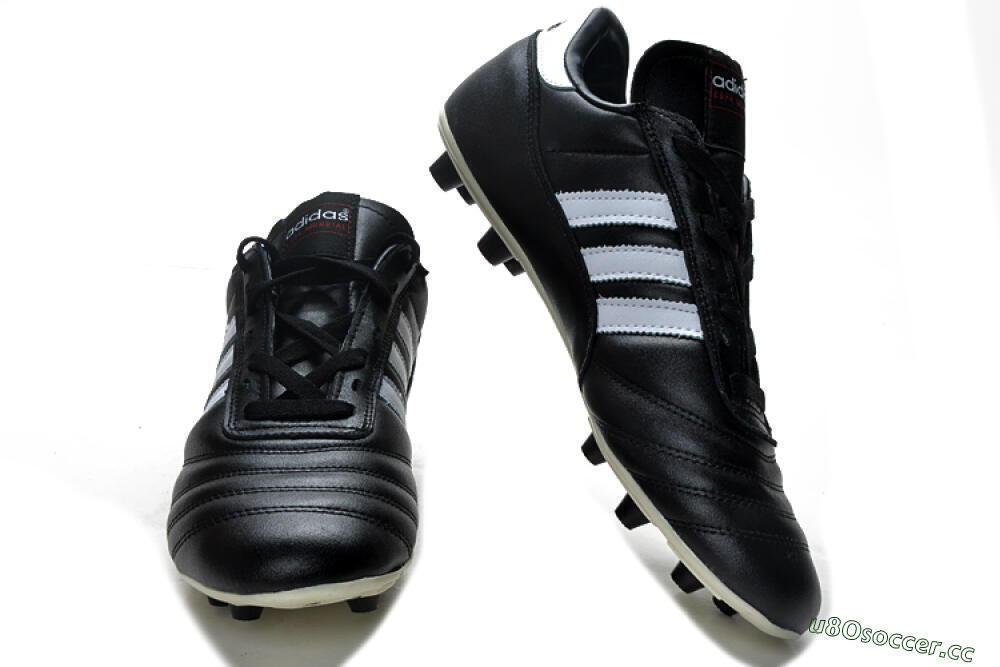 Men's Adidas Copa Mundial Made in Germany FG Firm Ground Low-Tops Football Boots - Black/White 7