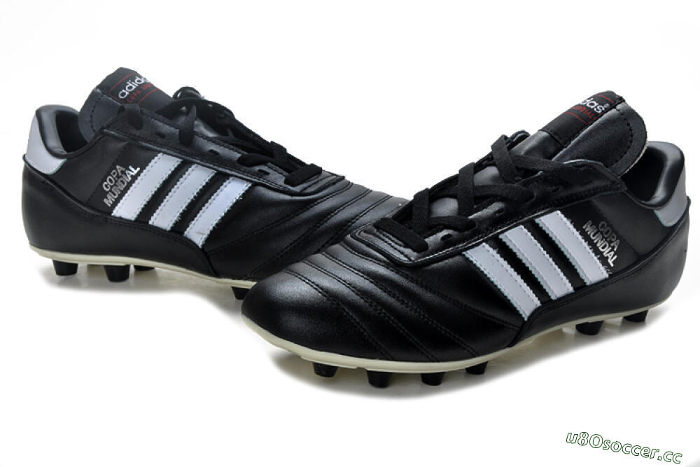 Men's Adidas Copa Mundial Made in Germany FG Firm Ground Low-Tops Football Boots - Black/White 0