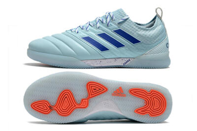 Men's Adidas Copa Tango 20.1 IC Indoor & Futsal Low-Tops Football Shoes - Jade/Blue/White