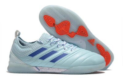 Men's Adidas Copa Tango 20.1 IC Indoor & Futsal Low-Tops Football Shoes - Jade/Blue/White