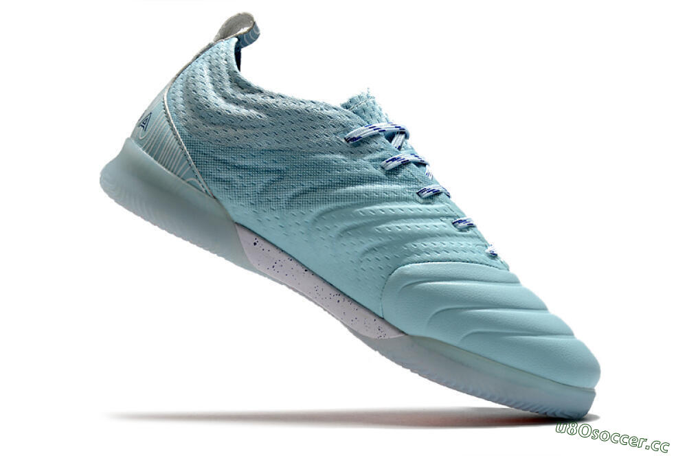 Men's Adidas Copa Tango 20.1 IC Indoor & Futsal Low-Tops Football Shoes - Jade/Blue/White 4