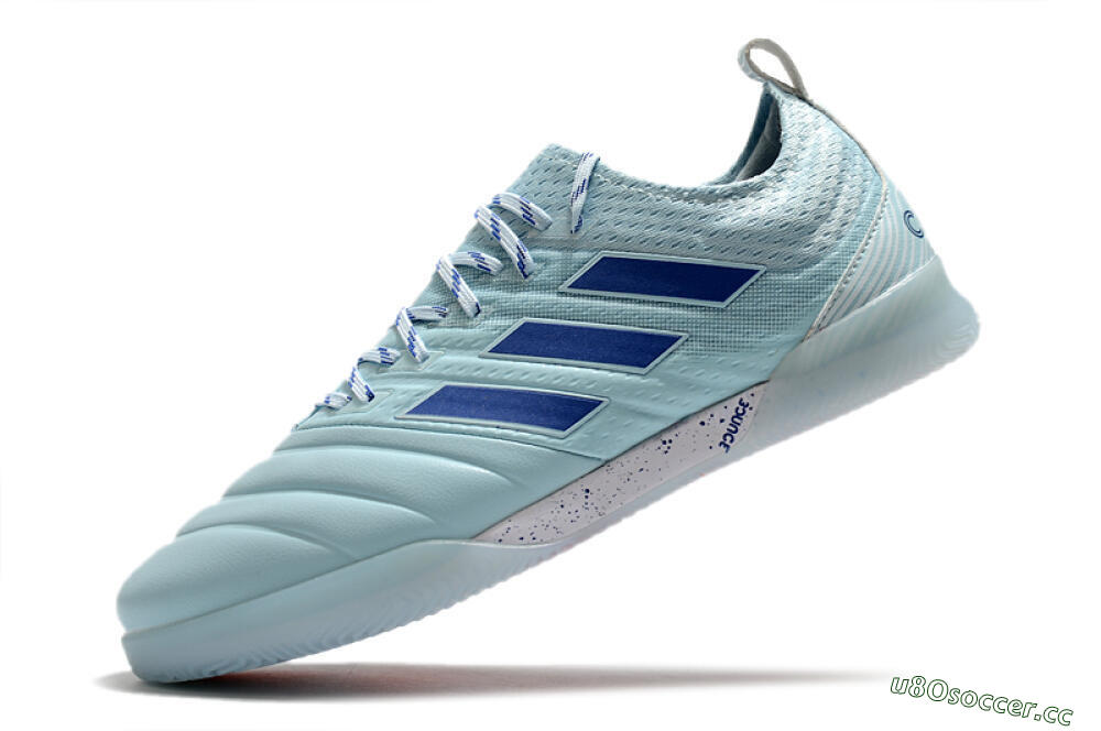 Men's Adidas Copa Tango 20.1 IC Indoor & Futsal Low-Tops Football Shoes - Jade/Blue/White 5