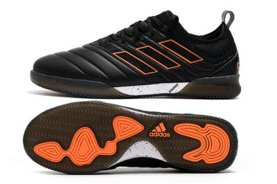 Men's Adidas Copa Tango 20.1 IC Indoor & Futsal Low-Tops Football Shoes - Black/Orange