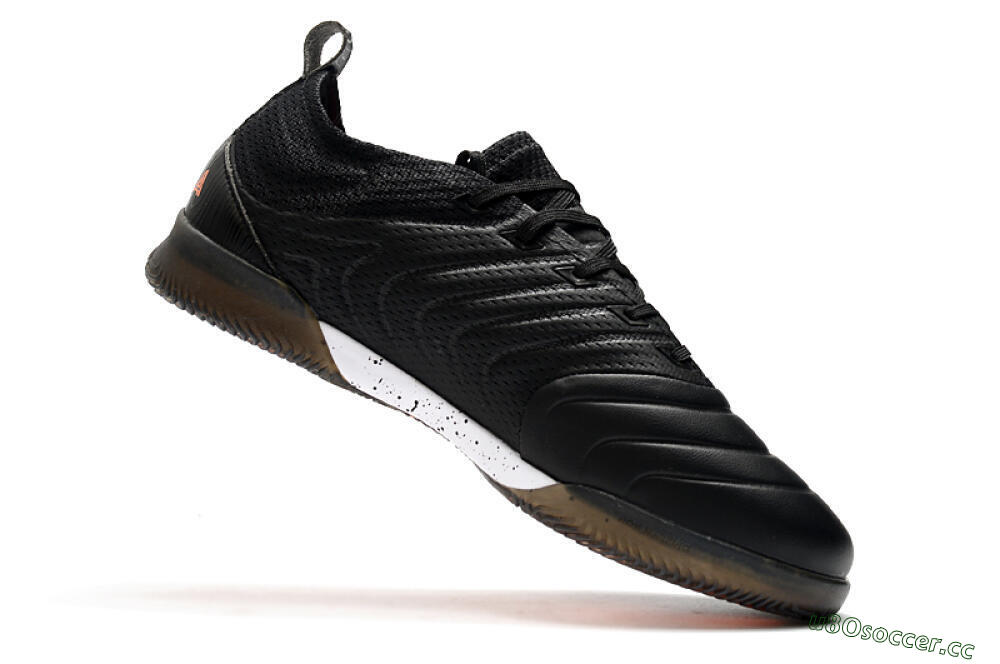 Men's Adidas Copa Tango 20.1 IC Indoor & Futsal Low-Tops Football Shoes - Black/Orange 4
