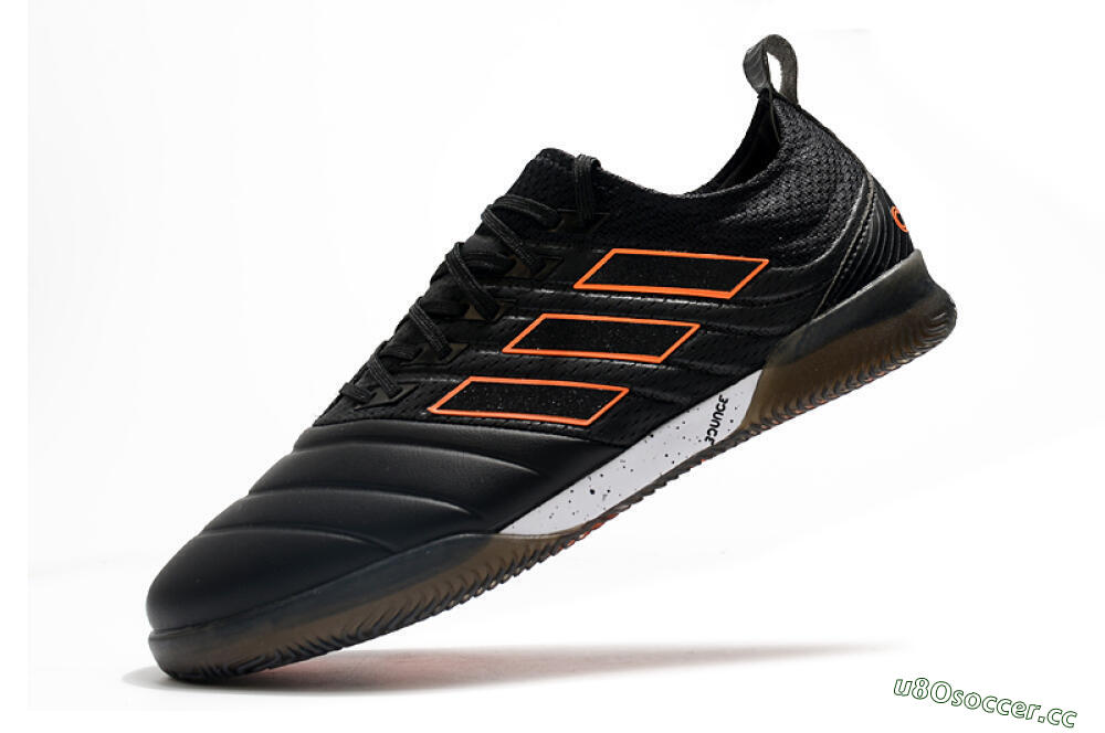 Men's Adidas Copa Tango 20.1 IC Indoor & Futsal Low-Tops Football Shoes - Black/Orange 5