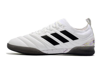 Men's Adidas Copa Tango 20.1 IC Indoor & Futsal Low-Tops Football Shoes - White/Black/Purple