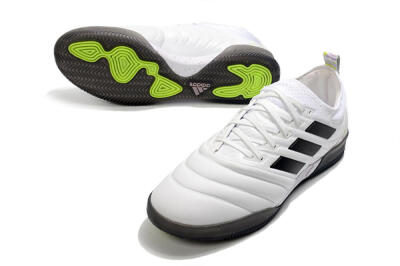 Men's Adidas Copa Tango 20.1 IC Indoor & Futsal Low-Tops Football Shoes - White/Black/Purple