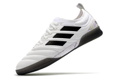 Men's Adidas Copa Tango 20.1 IC Indoor & Futsal Low-Tops Football Shoes - White/Black/Purple