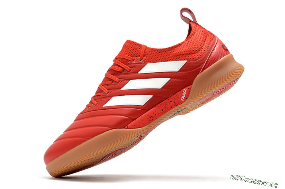 Men's Adidas Copa Tango 20.1 IC Indoor & Futsal Low-Tops Football Shoes - Red/White 5