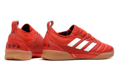 Men's Adidas Copa Tango 20.1 IC Indoor & Futsal Low-Tops Football Shoes - Red/White