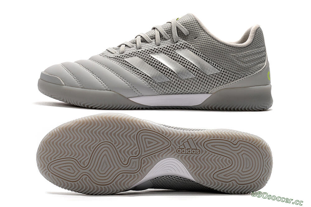 Men's Adidas Copa Tango 20.1 IC Indoor & Futsal Low-Tops Football Shoes - Grey/White 1