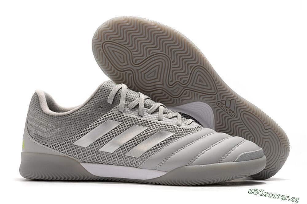Men's Adidas Copa Tango 20.1 IC Indoor & Futsal Low-Tops Football Shoes - Grey/White 2