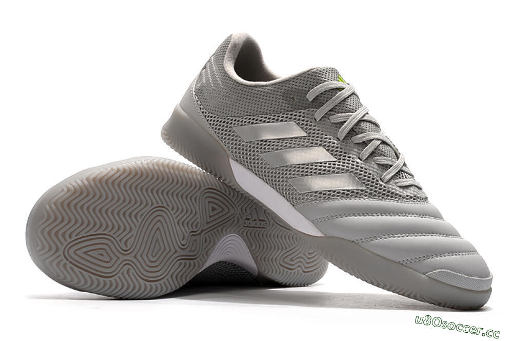Men's Adidas Copa Tango 20.1 IC Indoor & Futsal Low-Tops Football Shoes - Grey/White 4