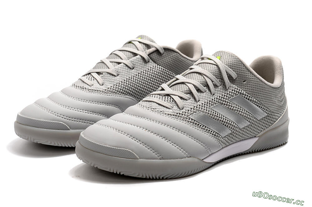 Men's Adidas Copa Tango 20.1 IC Indoor & Futsal Low-Tops Football Shoes - Grey/White 5