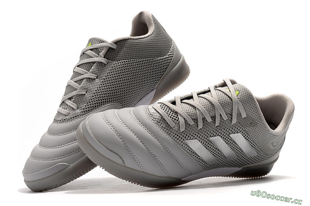 Men's Adidas Copa Tango 20.1 IC Indoor & Futsal Low-Tops Football Shoes - Grey/White 6