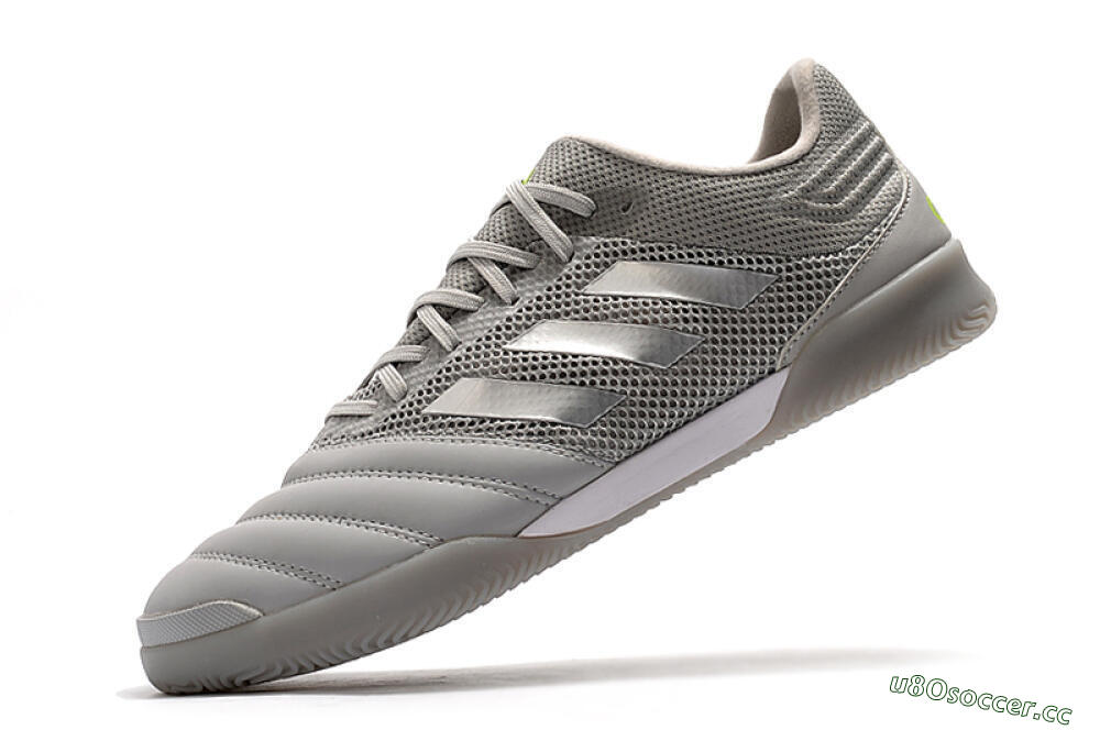 Men's Adidas Copa Tango 20.1 IC Indoor & Futsal Low-Tops Football Shoes - Grey/White 8