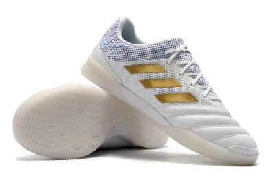 Men's Adidas Copa Tango 20.1 IC Indoor & Futsal Low-Tops Football Shoes - White/Gold/Blue