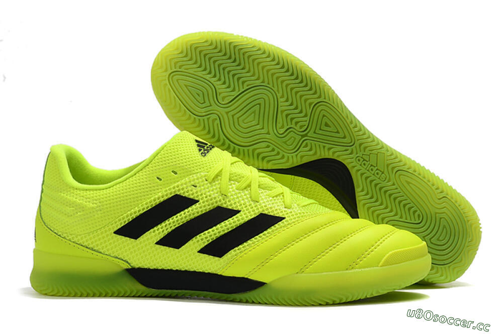 Men's Adidas Copa Tango 20.1 IC Indoor & Futsal Low-Tops Football Shoes - Yellow/Black 2