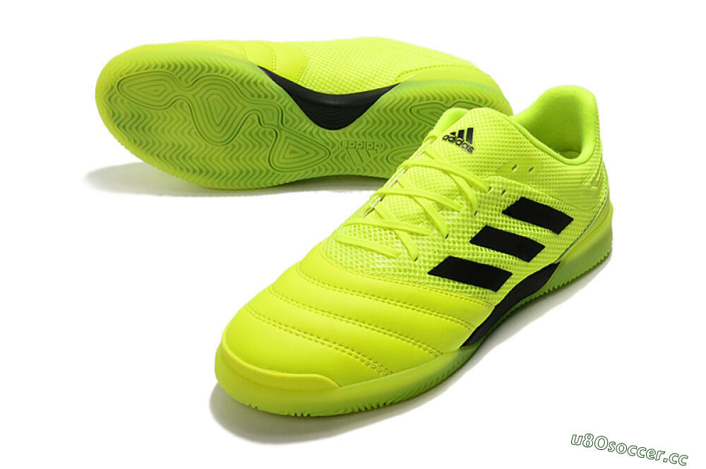 Men's Adidas Copa Tango 20.1 IC Indoor & Futsal Low-Tops Football Shoes - Yellow/Black 3