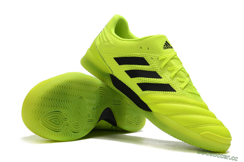 Men's Adidas Copa Tango 20.1 IC Indoor & Futsal Low-Tops Football Shoes - Yellow/Black 4