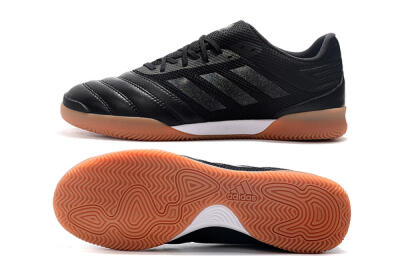 Men's Adidas Copa Tango 20.1 IC Indoor & Futsal Low-Tops Football Shoes - Black/White/Brown