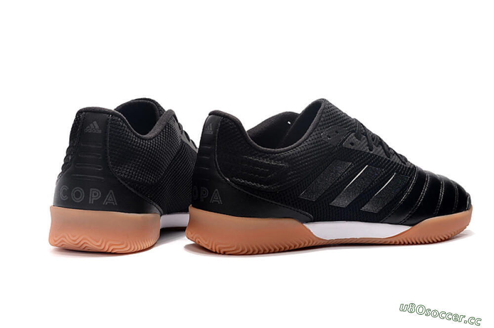 Men's Adidas Copa Tango 20.1 IC Indoor & Futsal Low-Tops Football Shoes - Black/White/Brown 8
