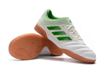 Men's Adidas Copa Tango 20.1 IC Indoor & Futsal Low-Tops Football Shoes - White/Green/Brown