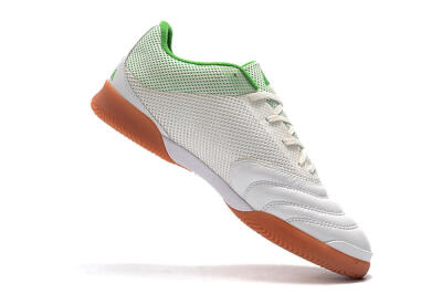 Men's Adidas Copa Tango 20.1 IC Indoor & Futsal Low-Tops Football Shoes - White/Green/Brown