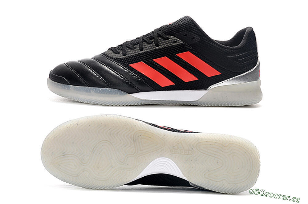 Men's Adidas Copa Tango 20.1 IC Indoor & Futsal Low-Tops Football Shoes - Black/Red/White 1