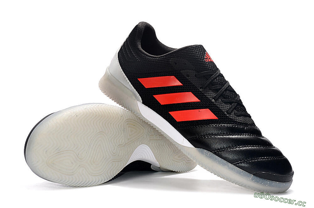Men's Adidas Copa Tango 20.1 IC Indoor & Futsal Low-Tops Football Shoes - Black/Red/White 4
